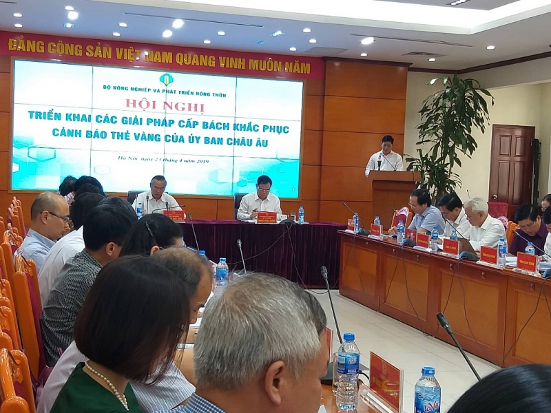 Hình ảnh minh họa bài viết: HỘI NGHỊ TRIỂN KHAI CÁC GIẢI PHÁP CẤP BÁCH KHẮC PHỤC CẢNH BÁO THẺ VÀNG CỦA ỦY BAN CHÂU ÂU